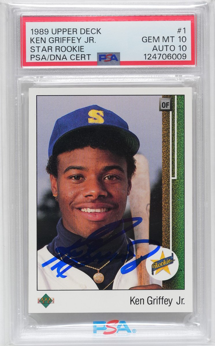 1989 Upper Deck Ken Griffey Jr. Star Rookie — PSA GEM MT 10 · Auto 10